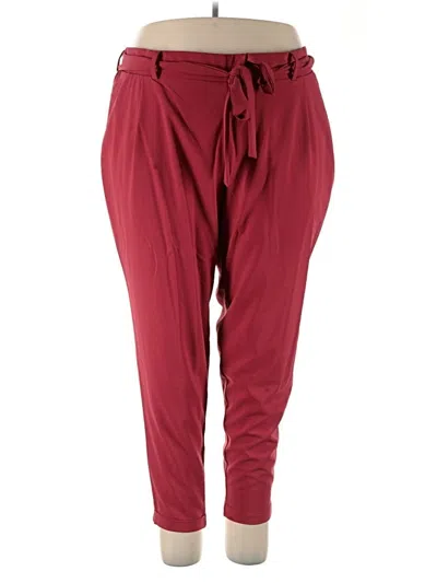 Pre-owned Torrid Casual Pants In Burgundy