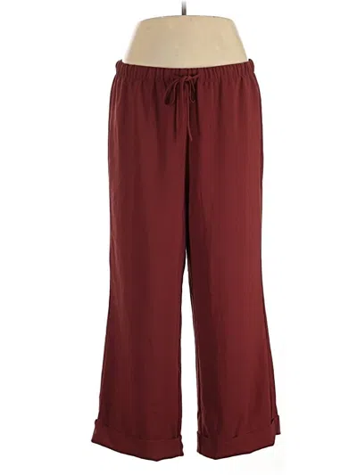 Pre-owned Torrid Casual Pants In Burgundy