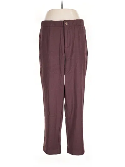 Pre-owned Torrid Casual Pants In Burgundy
