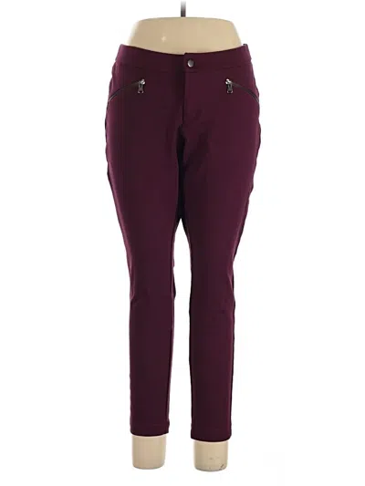 Pre-owned Torrid Casual Pants In Burgundy