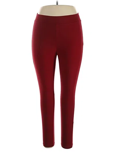 Pre-owned Torrid Casual Pants In Burgundy