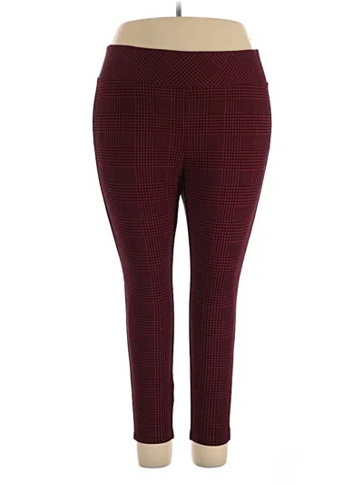 Pre-owned Torrid Casual Pants In Burgundy