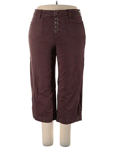 Pre-owned Torrid Casual Pants In Burgundy
