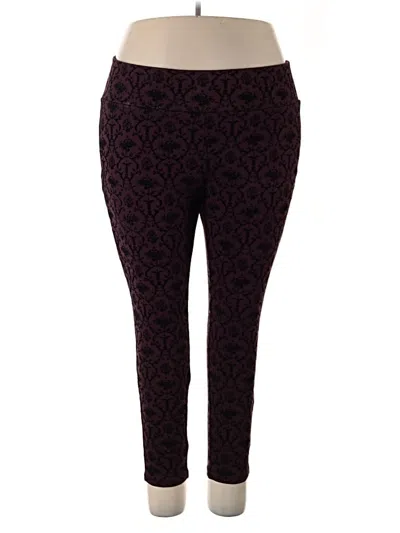 Pre-owned Torrid Casual Pants In Burgundy