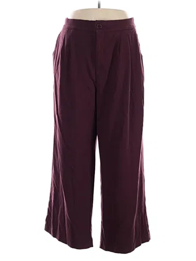 Pre-owned Torrid Casual Pants In Burgundy