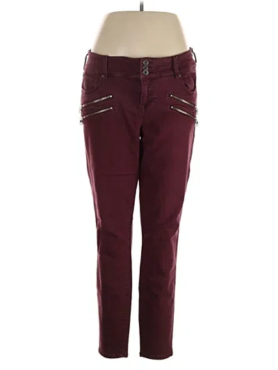 Pre-owned Torrid Casual Pants In Burgundy