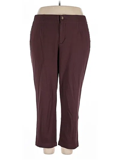 Pre-owned Torrid Casual Pants In Burgundy