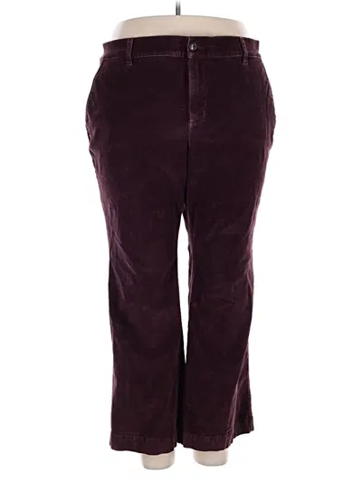 Pre-owned Torrid Casual Pants In Burgundy
