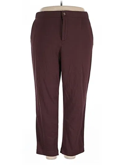 Pre-owned Torrid Casual Pants In Burgundy
