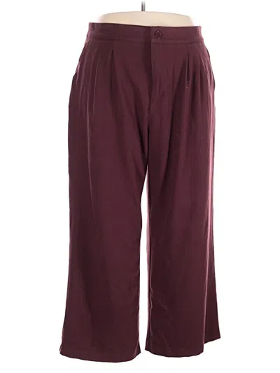 Pre-owned Torrid Casual Pants In Burgundy