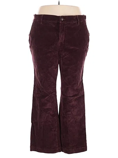 Pre-owned Torrid Casual Pants In Burgundy