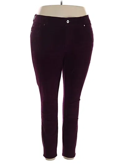 Pre-owned Torrid Casual Pants In Burgundy