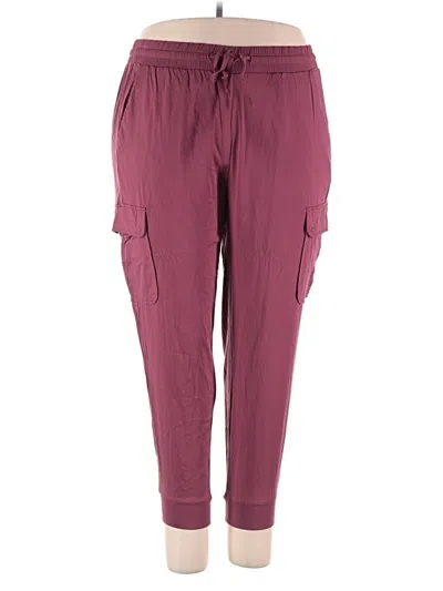 Pre-owned Torrid Casual Pants In Burgundy