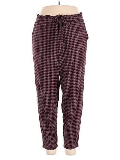 Pre-owned Torrid Casual Pants In Burgundy