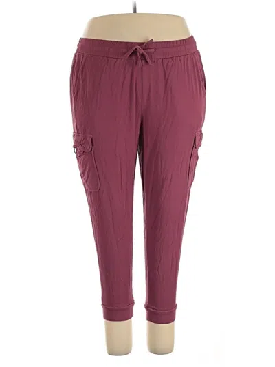 Pre-owned Torrid Casual Pants In Burgundy