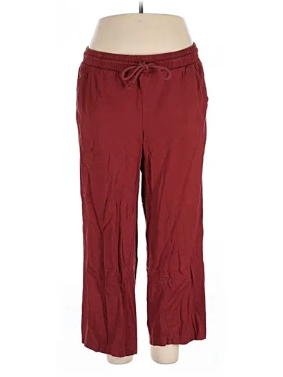 Pre-owned Torrid Casual Pants In Burgundy