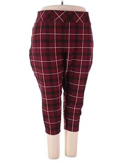 Pre-owned Torrid Casual Pants In Burgundy