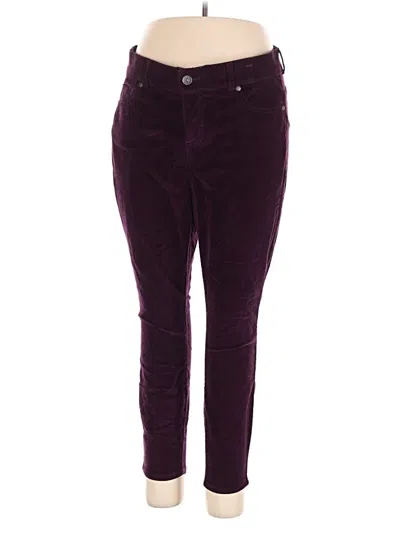 Pre-owned Torrid Casual Pants In Burgundy