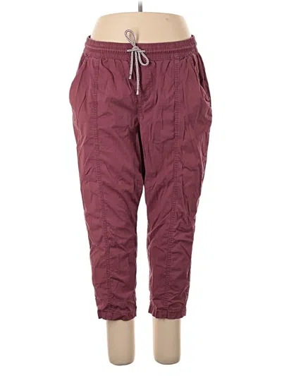 Pre-owned Torrid Casual Pants In Burgundy