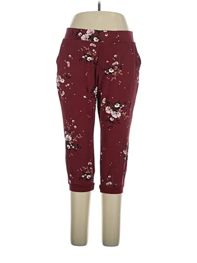 Pre-owned Torrid Casual Pants In Burgundy