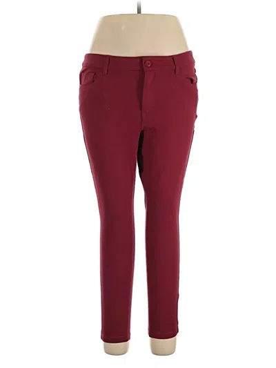 Pre-owned Torrid Casual Pants In Burgundy