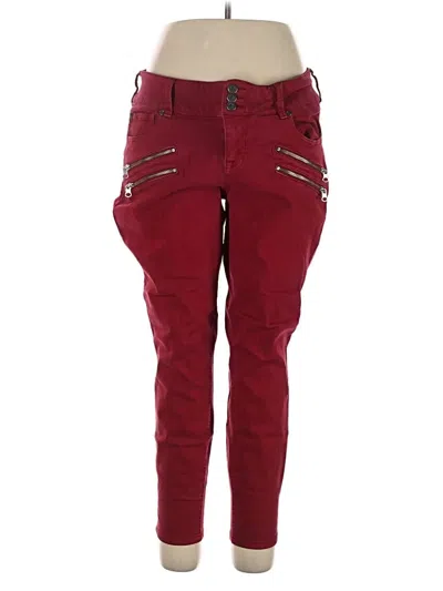 Pre-owned Torrid Casual Pants In Burgundy