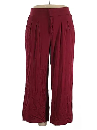 Pre-owned Torrid Casual Pants In Burgundy