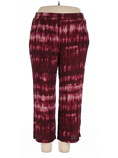 Pre-owned Torrid Casual Pants In Burgundy