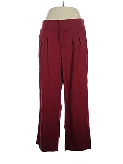 Pre-owned Torrid Casual Pants In Burgundy