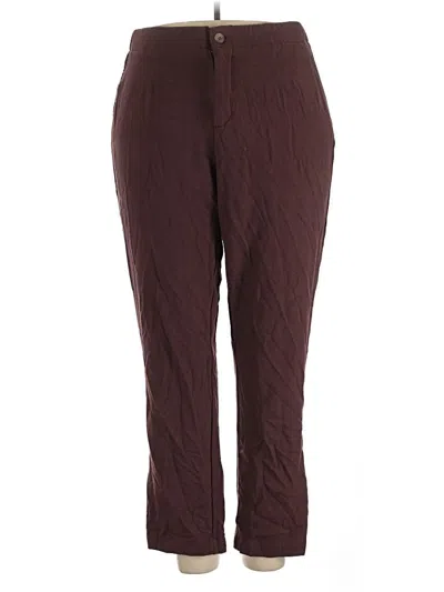 Pre-owned Torrid Casual Pants In Burgundy