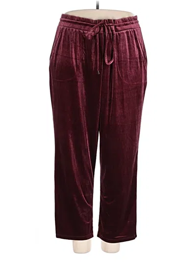 Pre-owned Torrid Casual Pants In Burgundy
