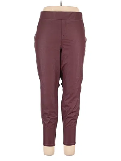 Pre-owned Torrid Casual Pants In Burgundy
