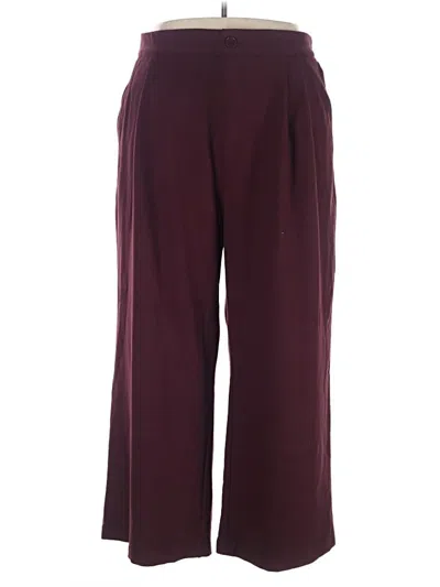 Pre-owned Torrid Casual Pants In Burgundy