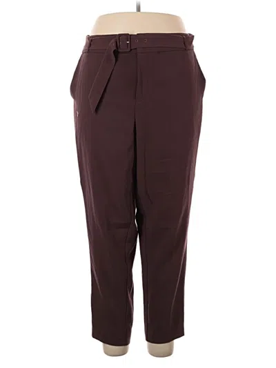 Pre-owned Torrid Casual Pants In Burgundy