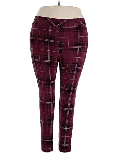 Pre-owned Torrid Casual Pants In Burgundy