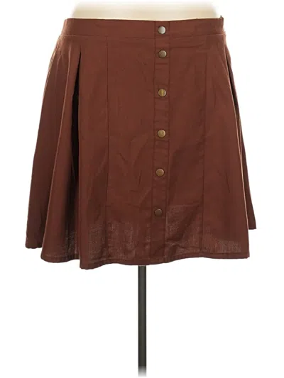 Pre-owned Torrid Casual Skirt In Brown