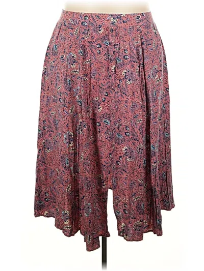 Pre-owned Torrid Casual Skirt In Burgundy