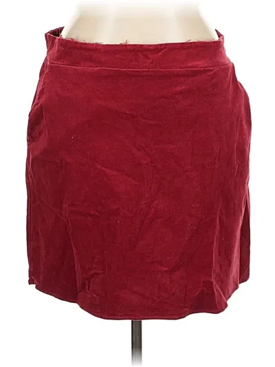 Pre-owned Torrid Casual Skirt In Burgundy