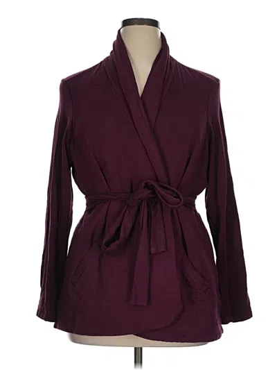 Pre-owned Torrid Coat In Burgundy