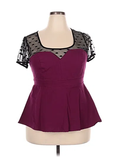 Pre-owned Torrid Cocktail Dress In Burgundy