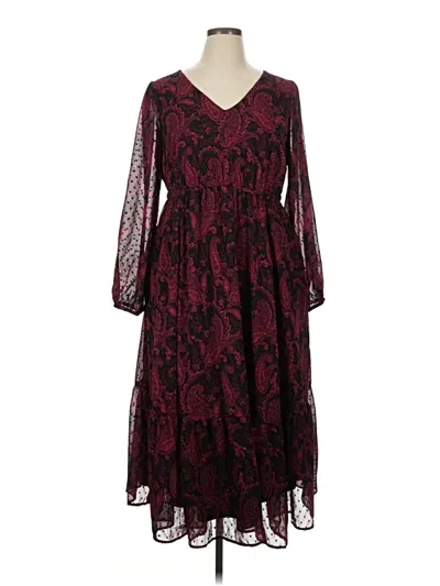 Pre-owned Torrid Cocktail Dress In Burgundy