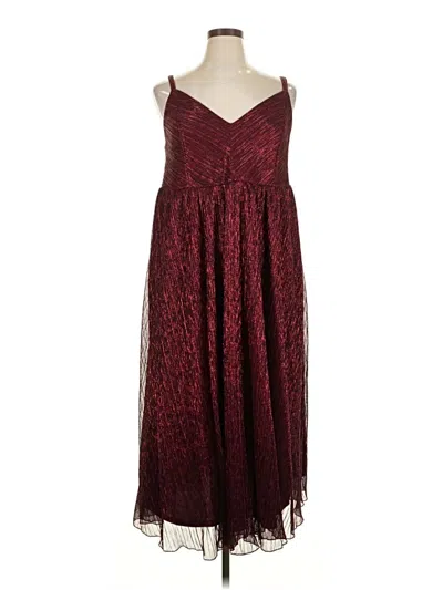 Pre-owned Torrid Cocktail Dress In Burgundy