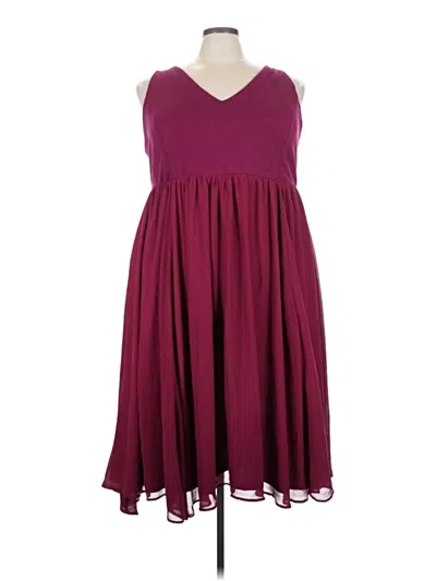 Pre-owned Torrid Cocktail Dress In Burgundy