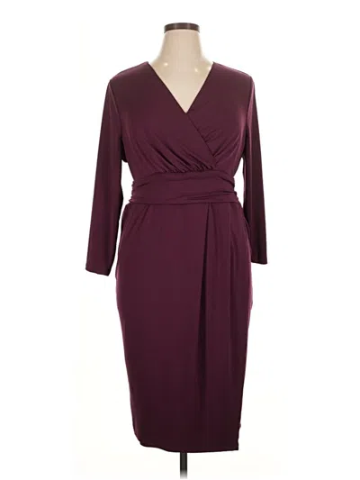 Pre-owned Torrid Cocktail Dress In Burgundy