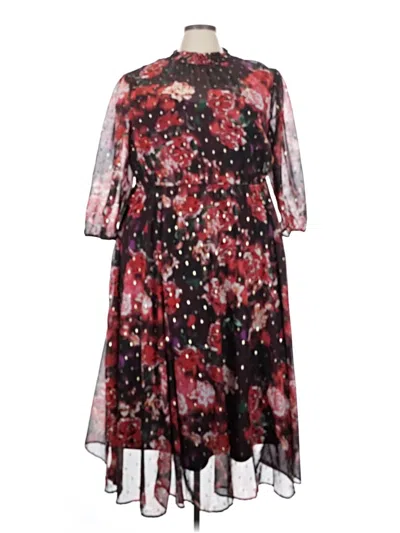Pre-owned Torrid Cocktail Dress In Burgundy