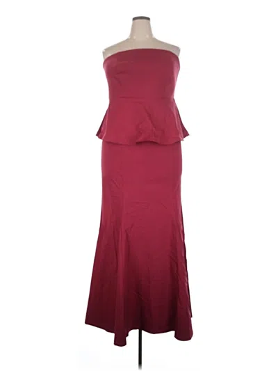 Pre-owned Torrid Cocktail Dress In Burgundy