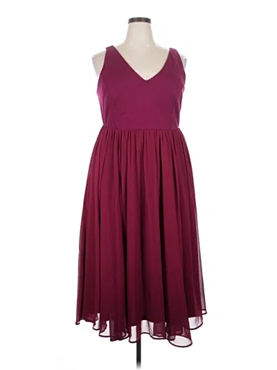 Pre-owned Torrid Cocktail Dress In Burgundy