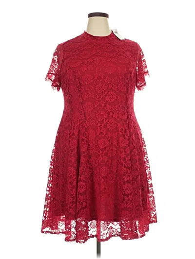 Pre-owned Torrid Cocktail Dress In Burgundy