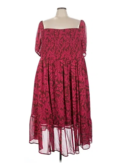 Pre-owned Torrid Cocktail Dress In Burgundy