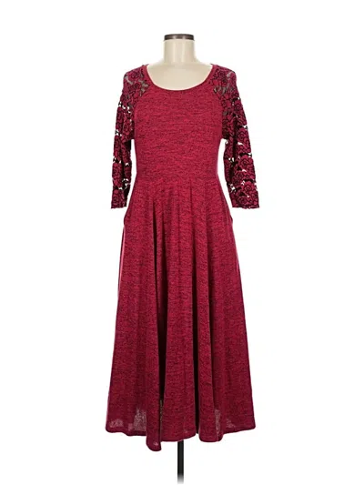 Pre-owned Torrid Cocktail Dress In Burgundy